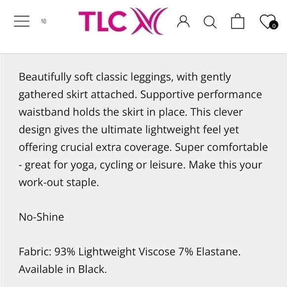 Skirted Compression Leggings Black Ruched (UK) Size Small - Picture 9 of 9